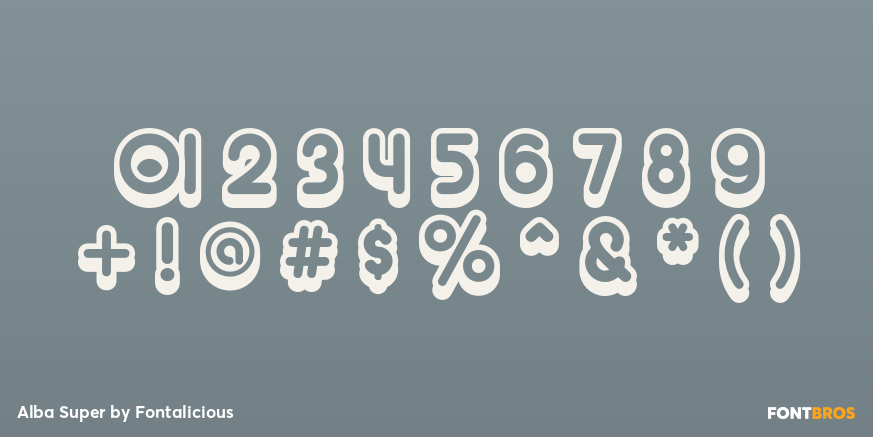 Alba Super Font Poster #1