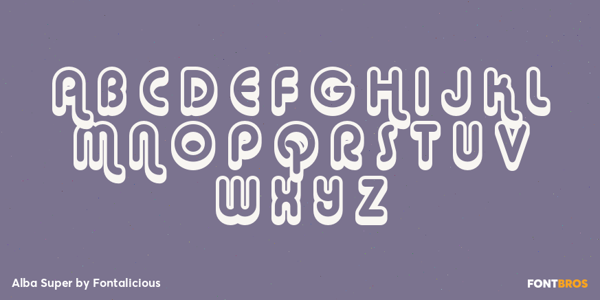 Alba Super Font Poster #1