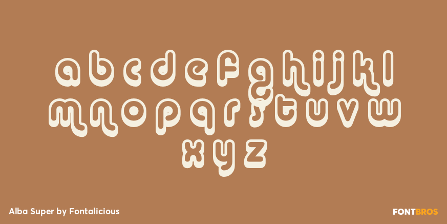 Alba Super Font Poster #1