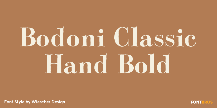 Bodoni Classic Hand Bold Poster