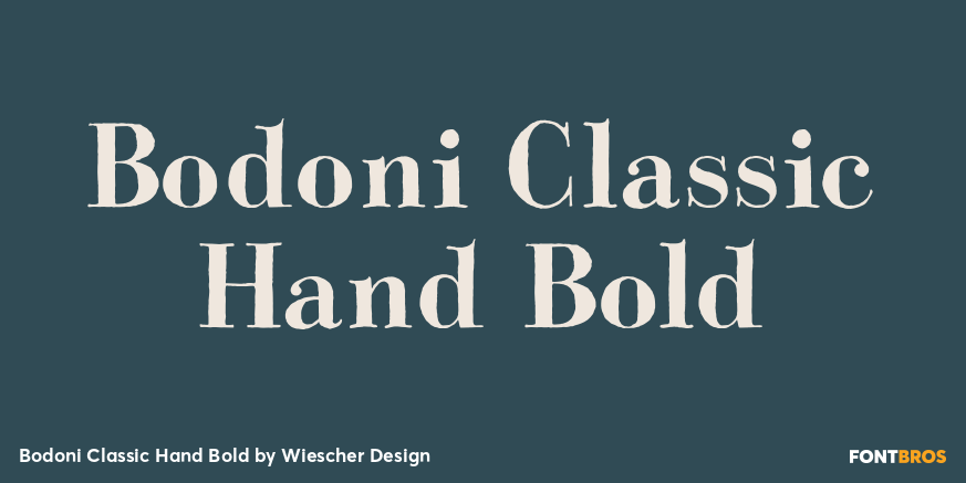 Bodoni Classic Hand Bold Poster