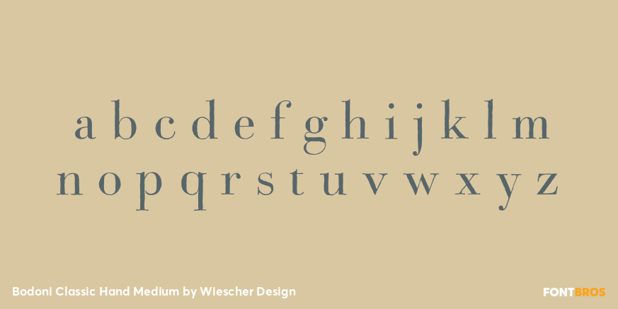 Bodoni Classic Hand Medium Font Poster #1