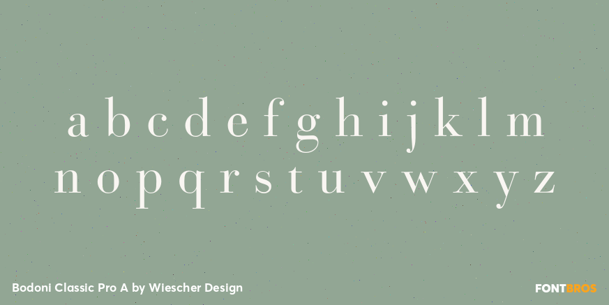 Bodoni Classic Pro A Font Poster #1