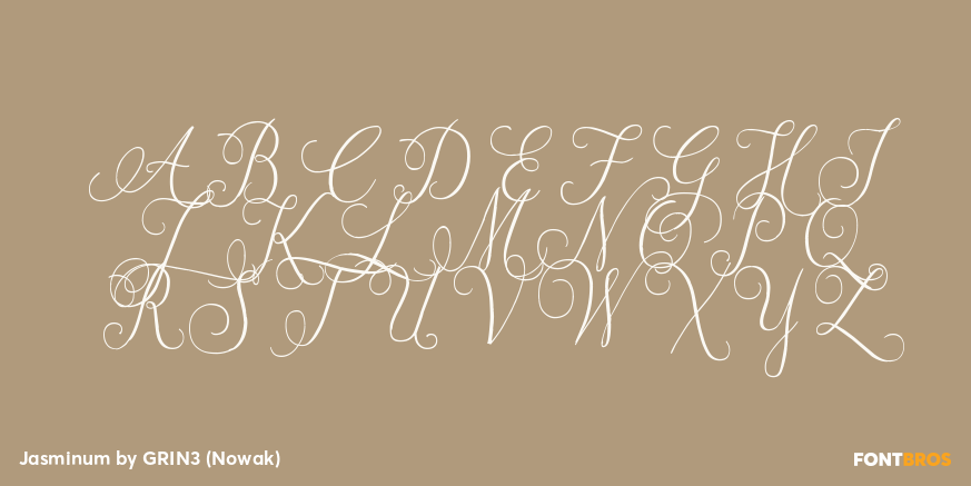 Jasminum Font Poster #2