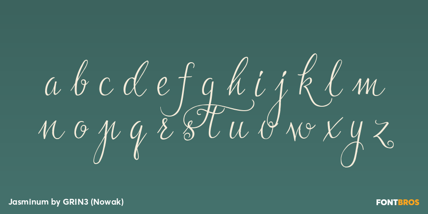 Jasminum Font Poster #3