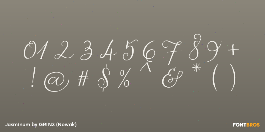 Jasminum Font Poster #4