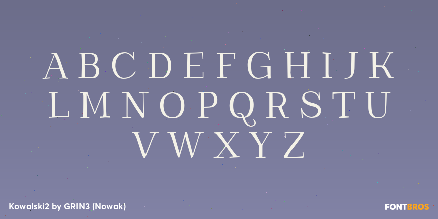 Kowalski2 Font Poster #2
