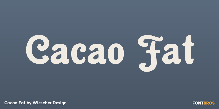 Cacao Fat Font Poster #1