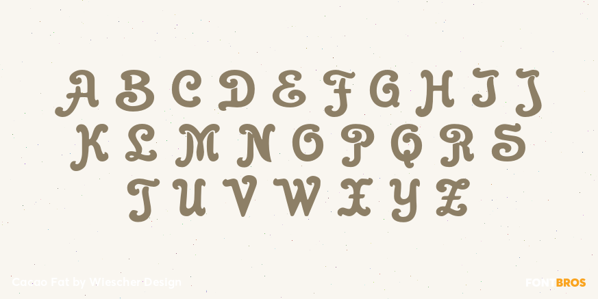 Cacao Fat Font Poster #1