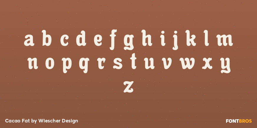 Cacao Fat Font Poster #1