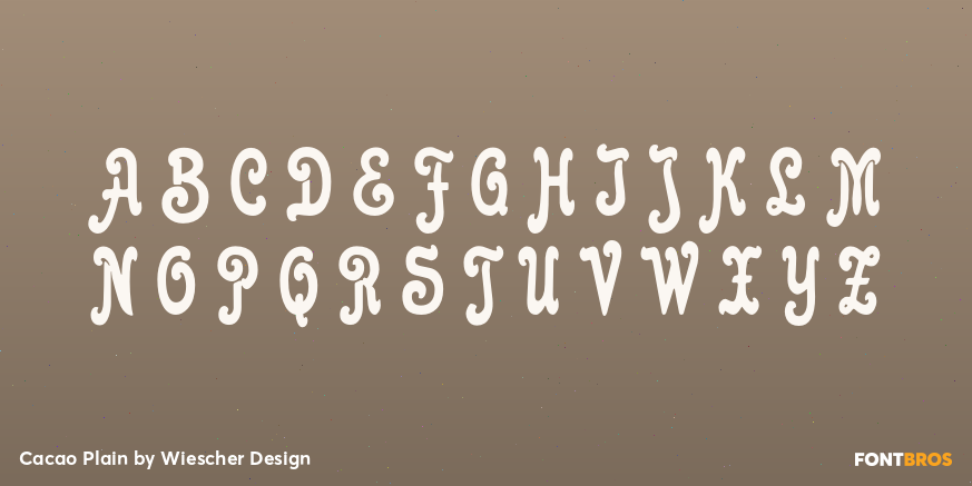 Cacao Plain Font Poster #1