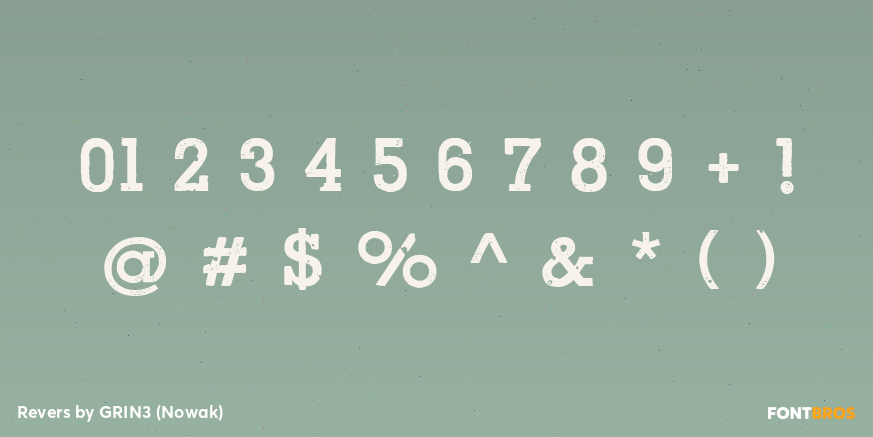 Revers Font Poster #4