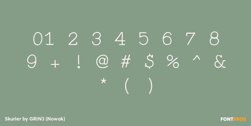 Skurier Font Poster #1