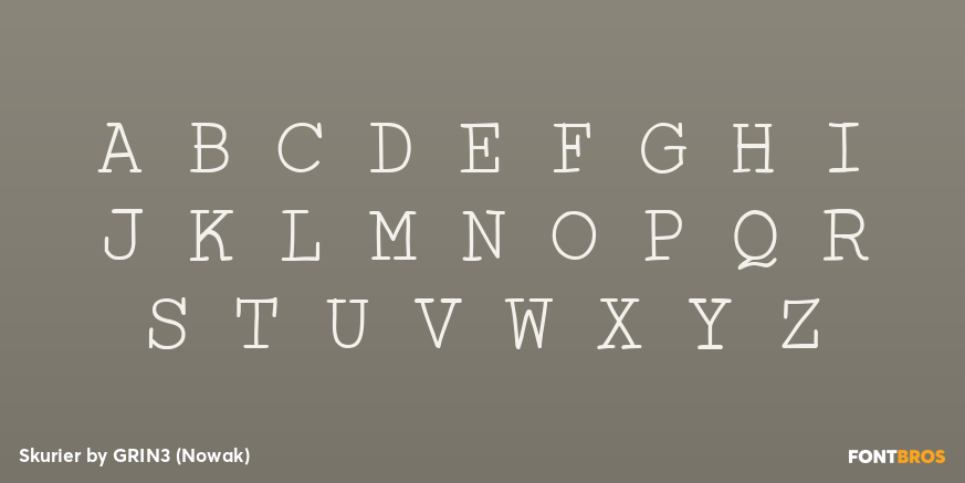 Skurier Font Poster #2