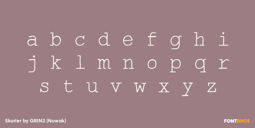 Skurier Font Poster #3