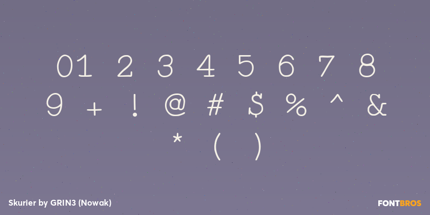 Skurier Font Poster #4