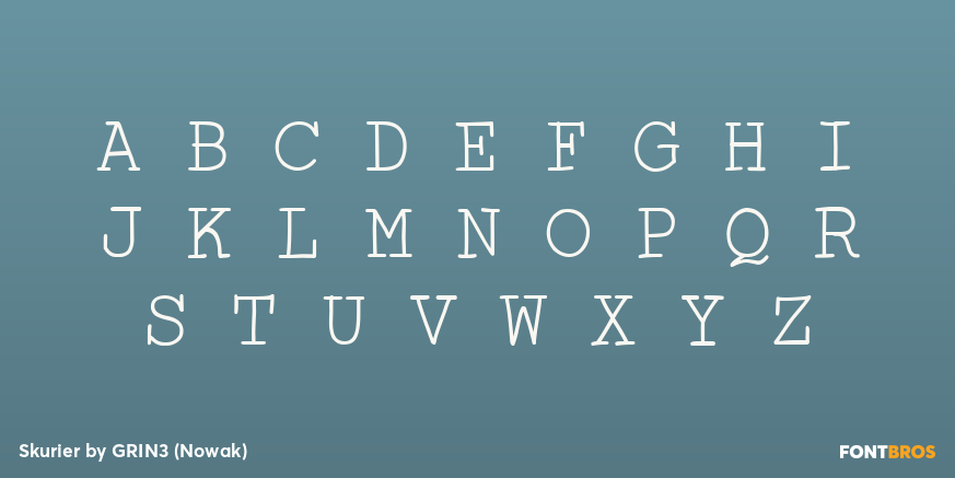 Skurier Font Poster #1