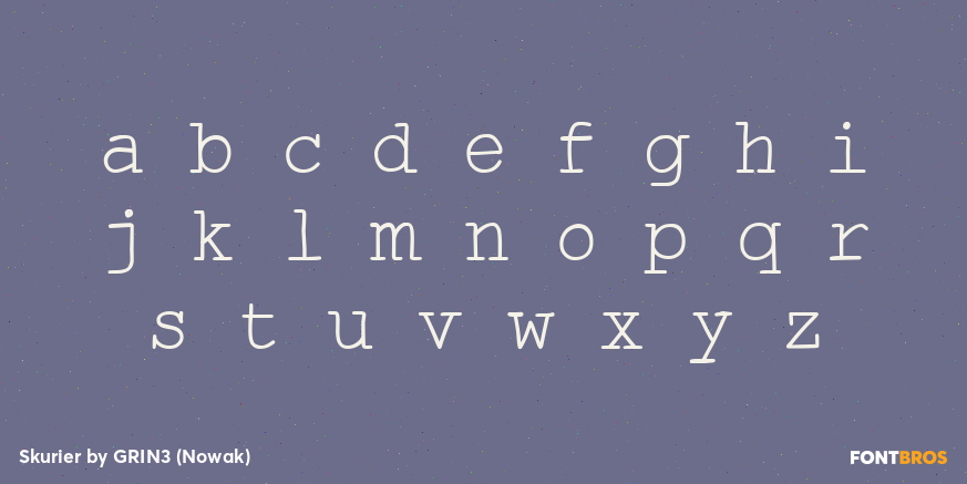 Skurier Font Poster #1
