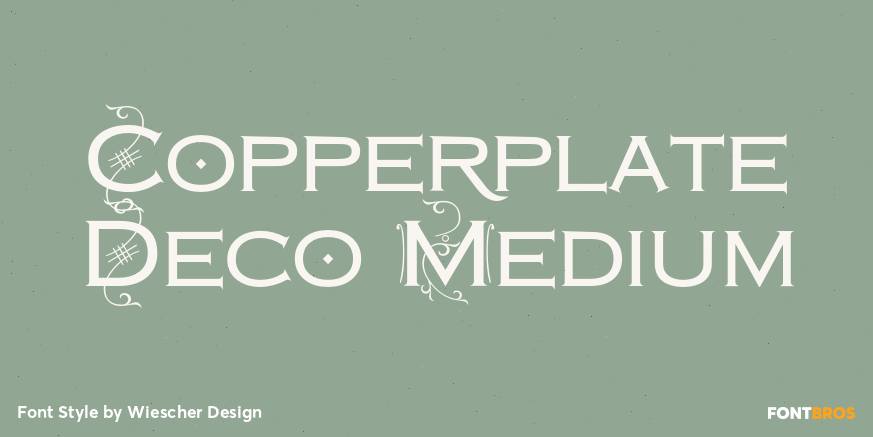 Copperplate Deco Medium Font Poster #1