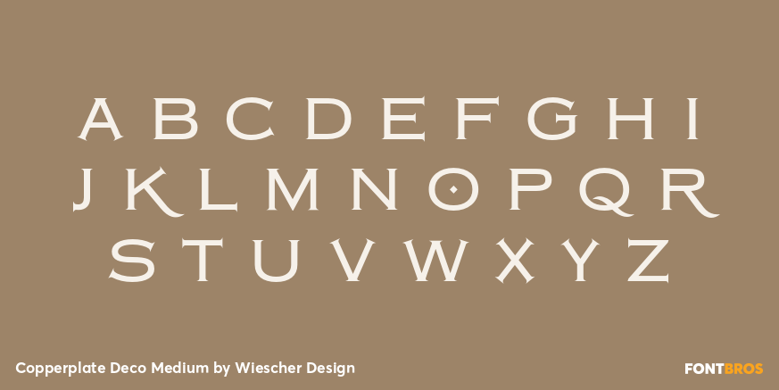 Copperplate Deco Medium Font Poster #3