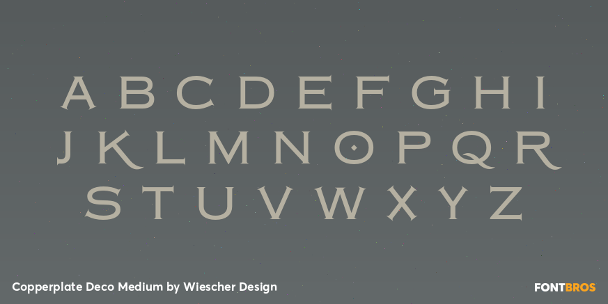 Copperplate Deco Medium Font Poster #1