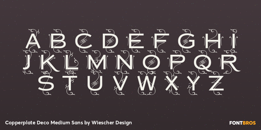 Copperplate Deco Medium Sans Font Poster #1
