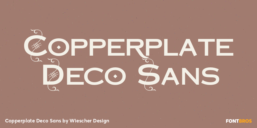 Copperplate Deco Sans Font Poster #1