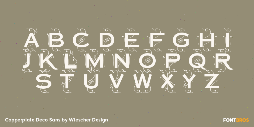 Copperplate Deco Sans Font Poster #2