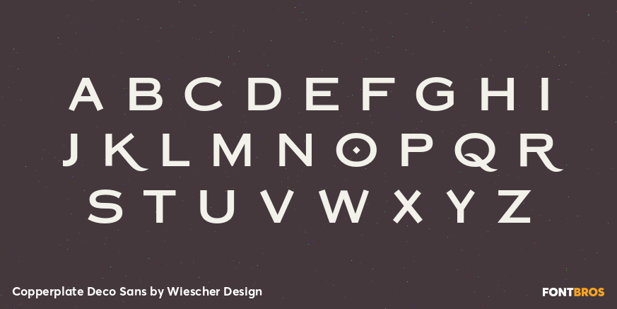 Copperplate Deco Sans Font Poster #3