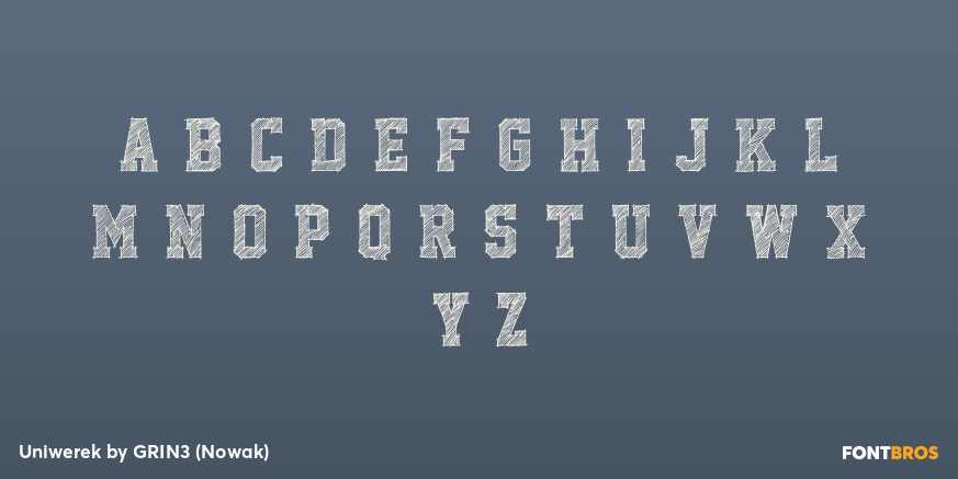 Uniwerek Font Poster #2