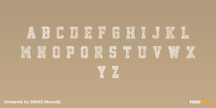 Uniwerek Font Poster #3