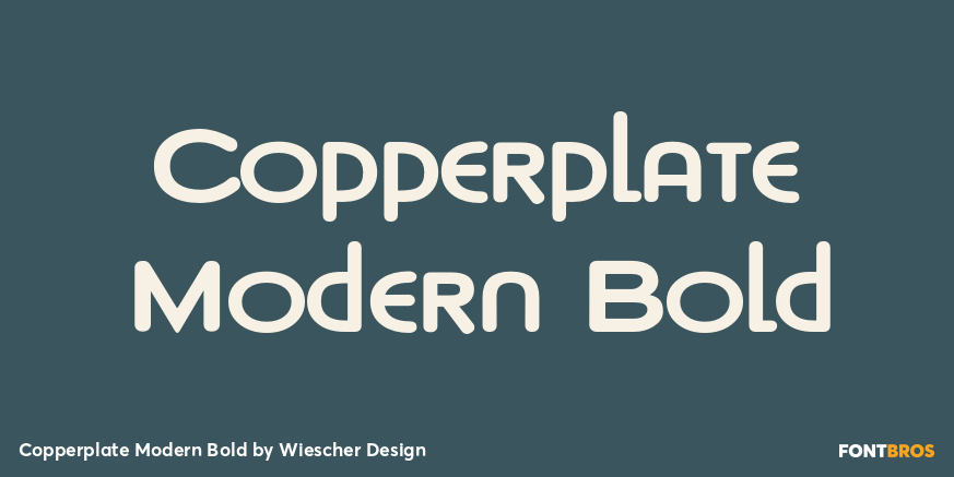 Copperplate Modern Bold Font Poster #1