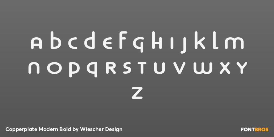 Copperplate Modern Bold Font Poster #3