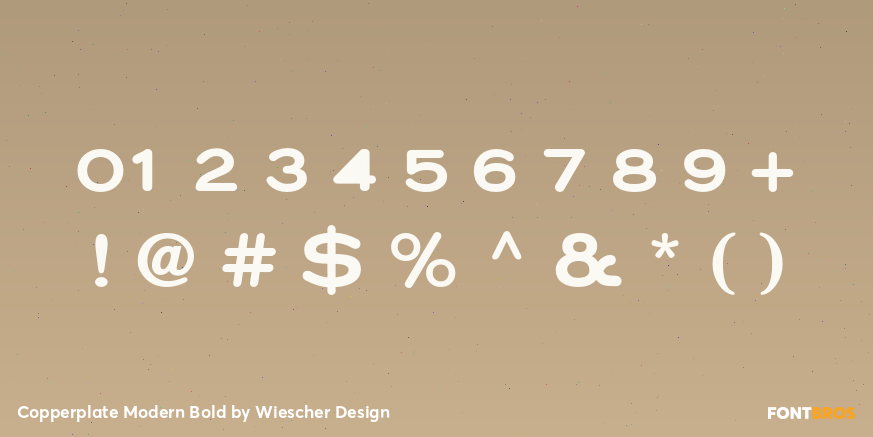 Copperplate Modern Bold Font Poster #4