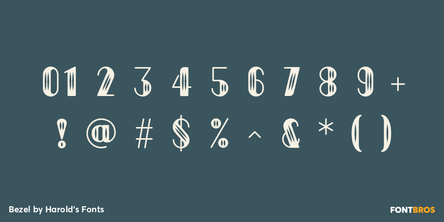 Bezel Font Poster #4