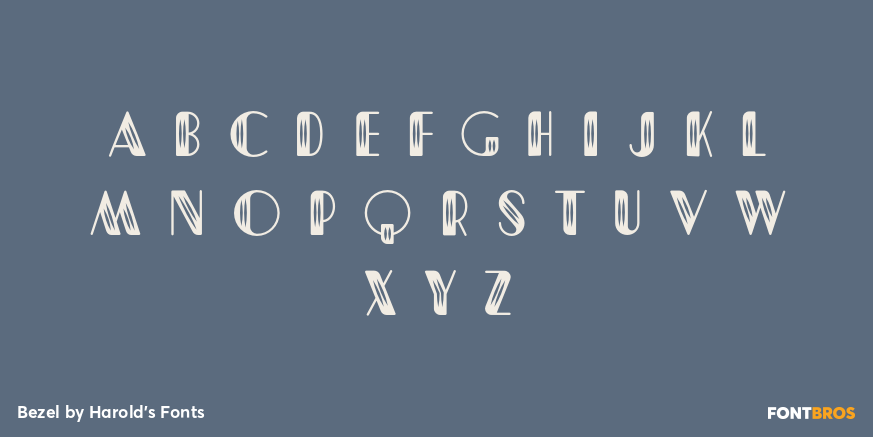 Bezel Font Poster #2