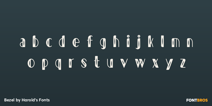 Bezel Font Poster #3