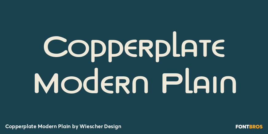 Copperplate Modern Plain Font Poster #1