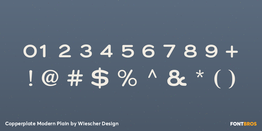 Copperplate Modern Plain Font Poster #4