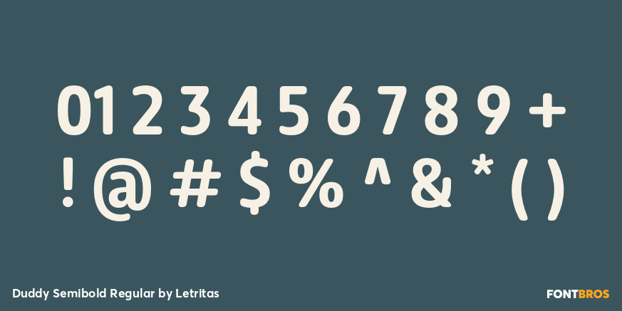 Duddy Semibold Regular Font Poster #4