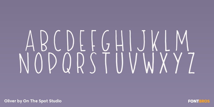 Oliver Font Poster #2