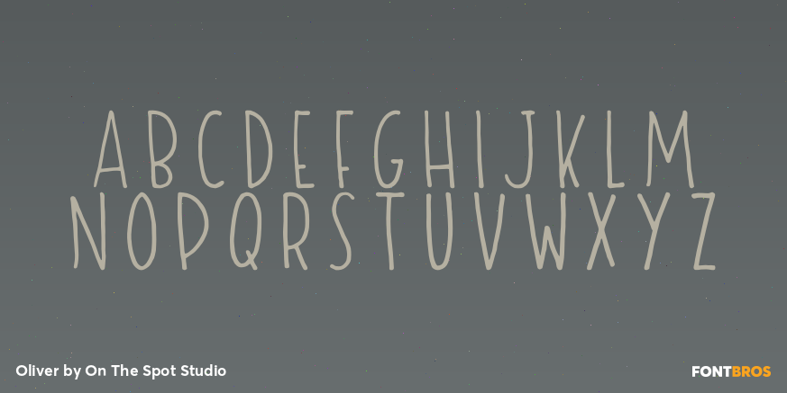 Oliver Font Poster #3