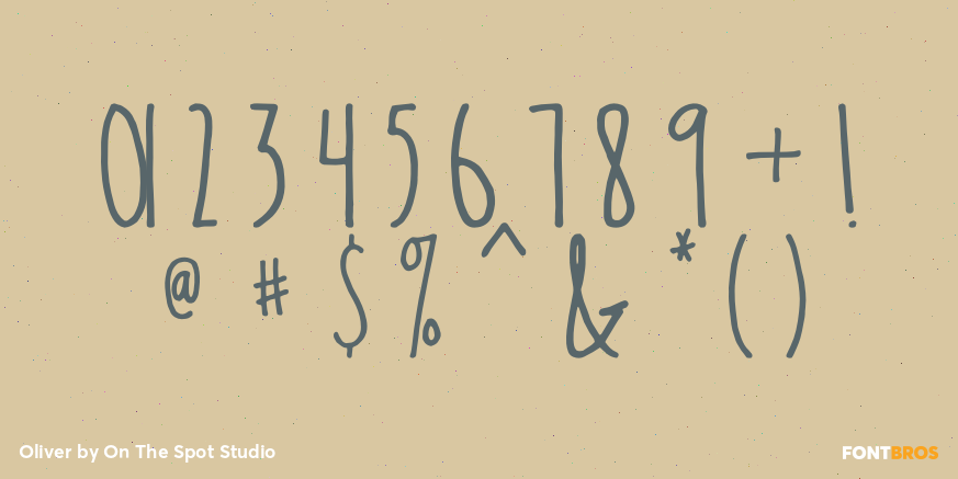 Oliver Font Poster #4