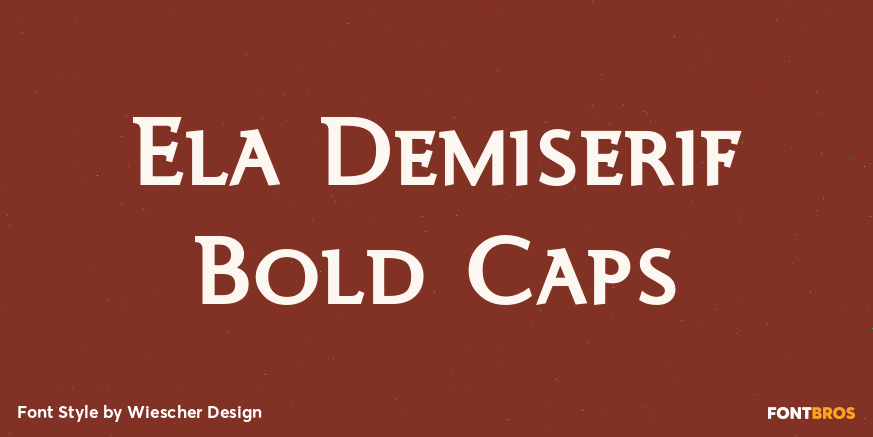 Ela Demiserif Bold Caps Poster