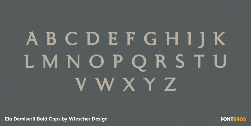 Ela Demiserif Bold Caps Font Poster #2