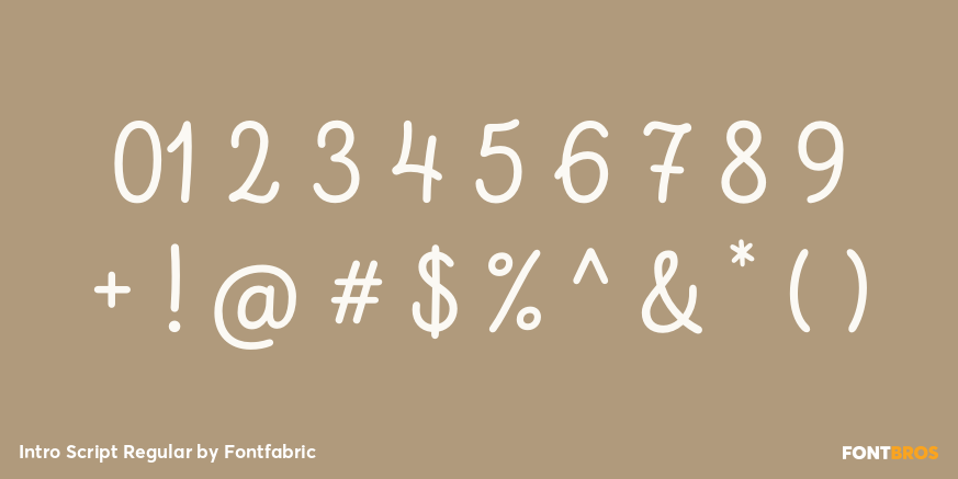 Intro Script Regular Font Poster #4