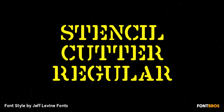 Stencil Cutter Regular Font Poster #1