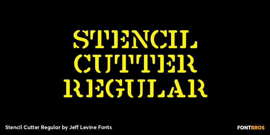 Stencil Cutter Regular Font Poster #1