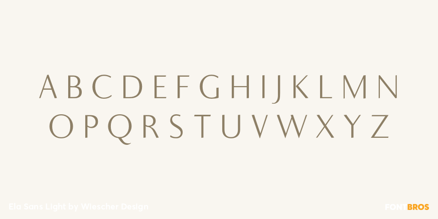 Ela Sans Light Font Poster #2