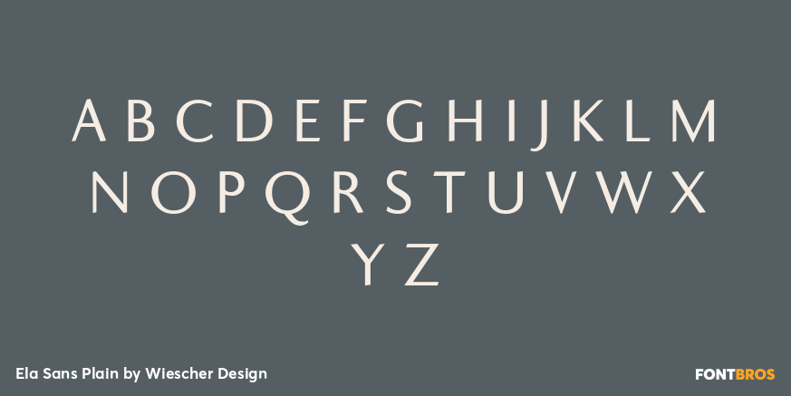 Ela Sans Plain Font Poster #2